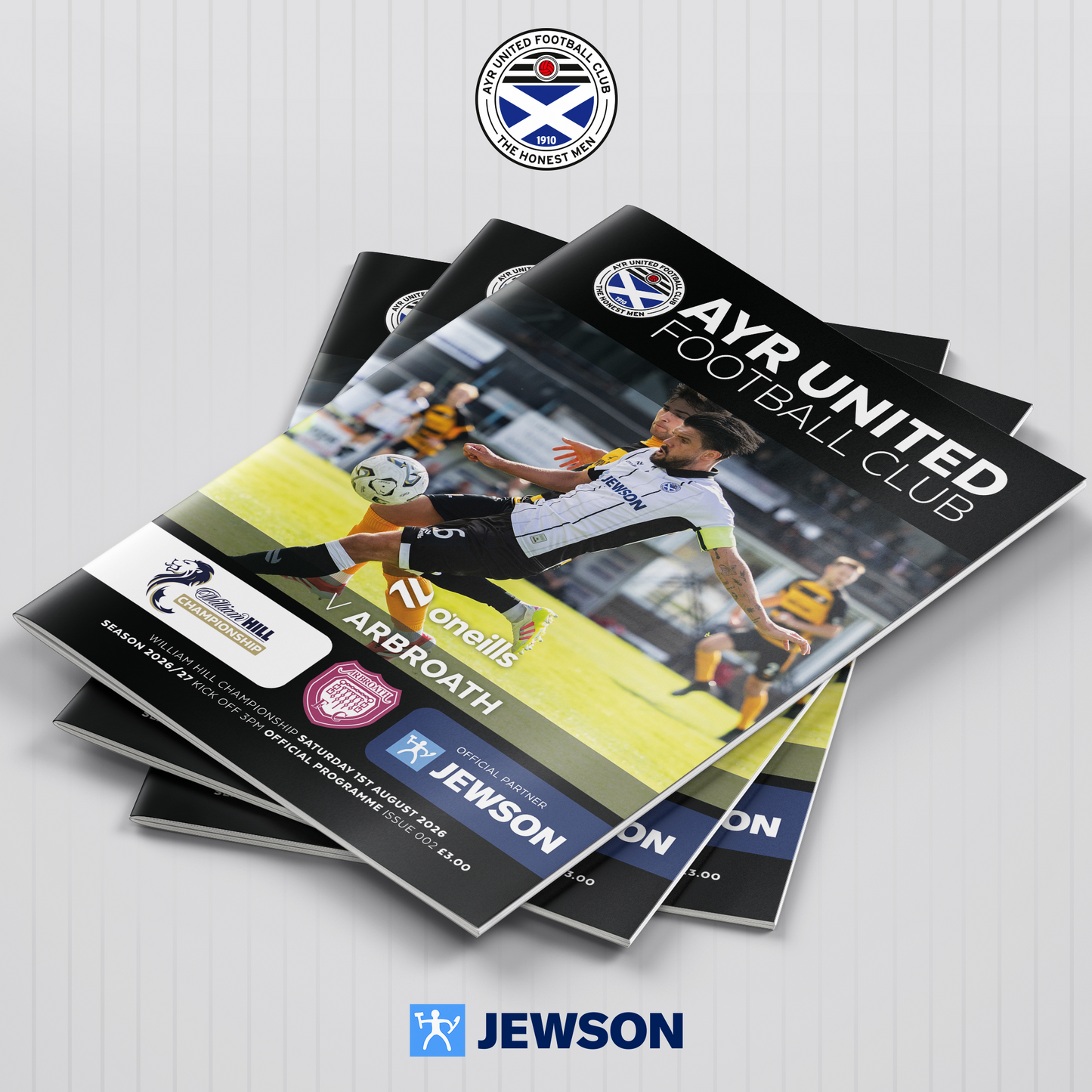 Match Programme - Ayr United vs Arbroath - 01/08/26