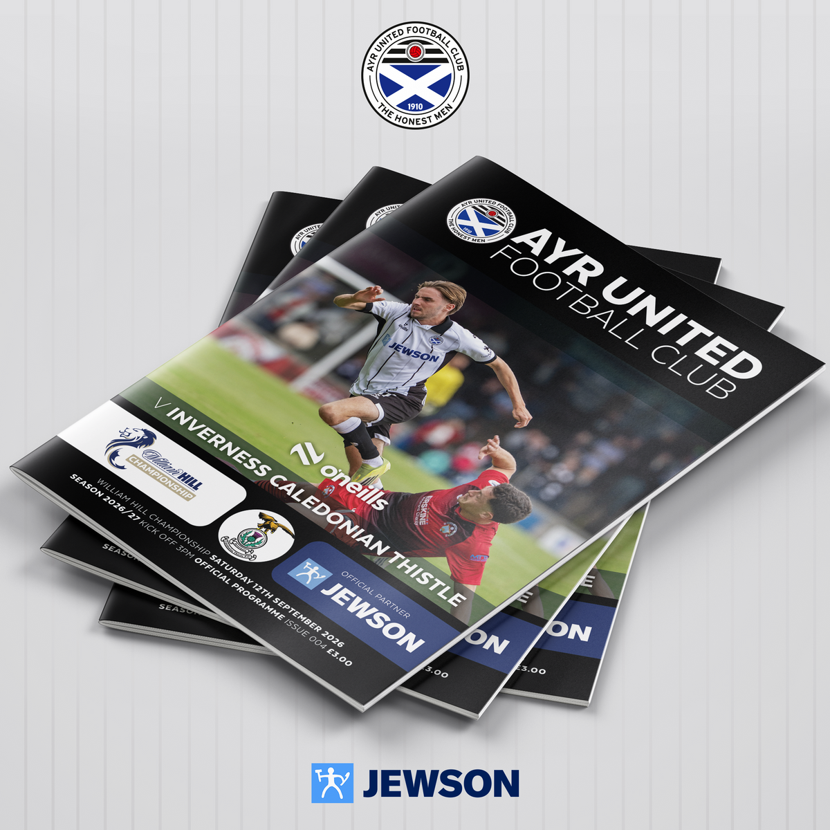 Match Programme - Ayr United vs Inverness CT - 12/09/26
