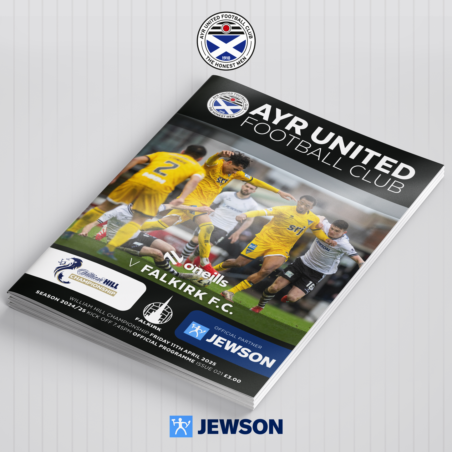 Match Programme - Ayr United v Falkirk - 11/04/25