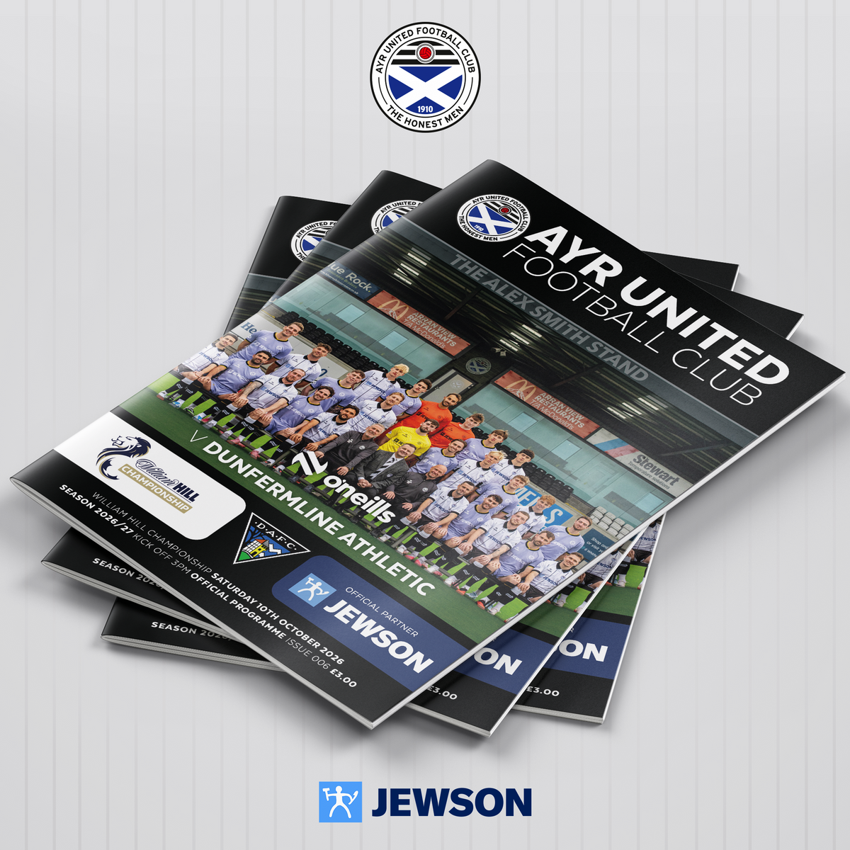 Match Programme - Ayr United vs Dunfermline - 10/10/26