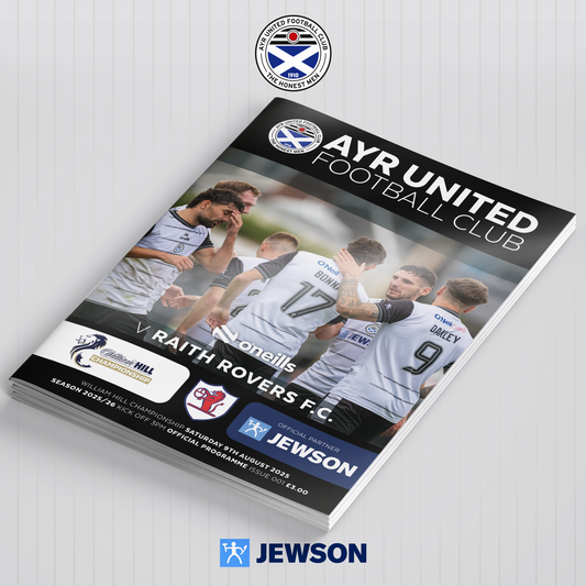 Match Programme - Ayr United vs Raith Rovers - 09/08/25