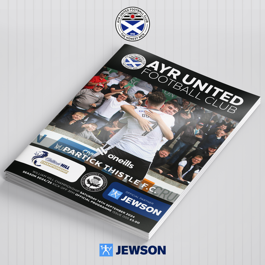 Match Programme - Ayr United v Partick Thistle - 14/09/24