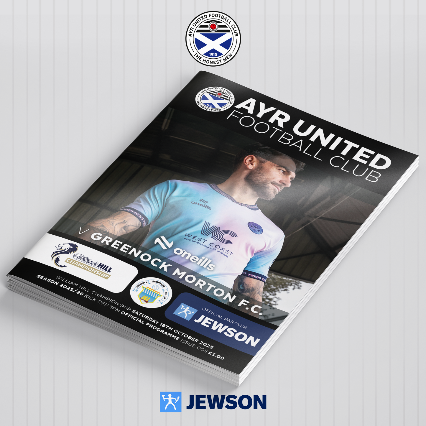 Match Programme - Ayr United vs Morton - 18/10/25