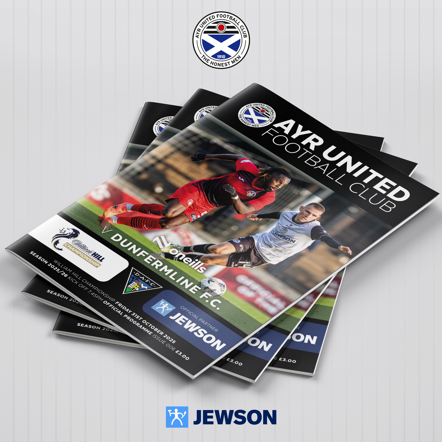 Match Programme - Ayr United vs Dunfermline - 31/10/25