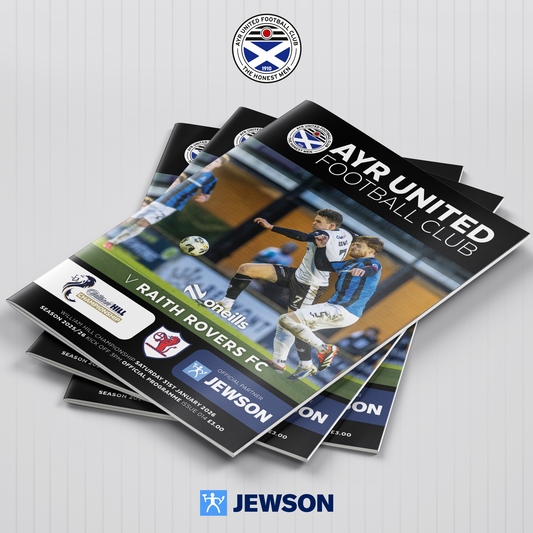 Match Programme - Ayr United vs Raith Rovers - 31/01/26