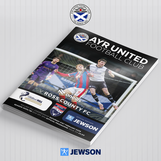 Match Programme - Ayr United vs Ross County - 21/02/26