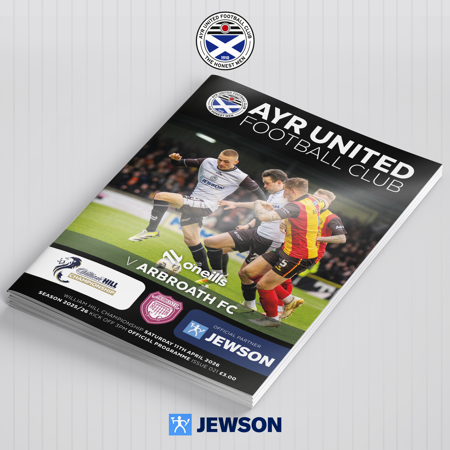 Match Programme - Ayr United vs Arbroath - 11/04/26