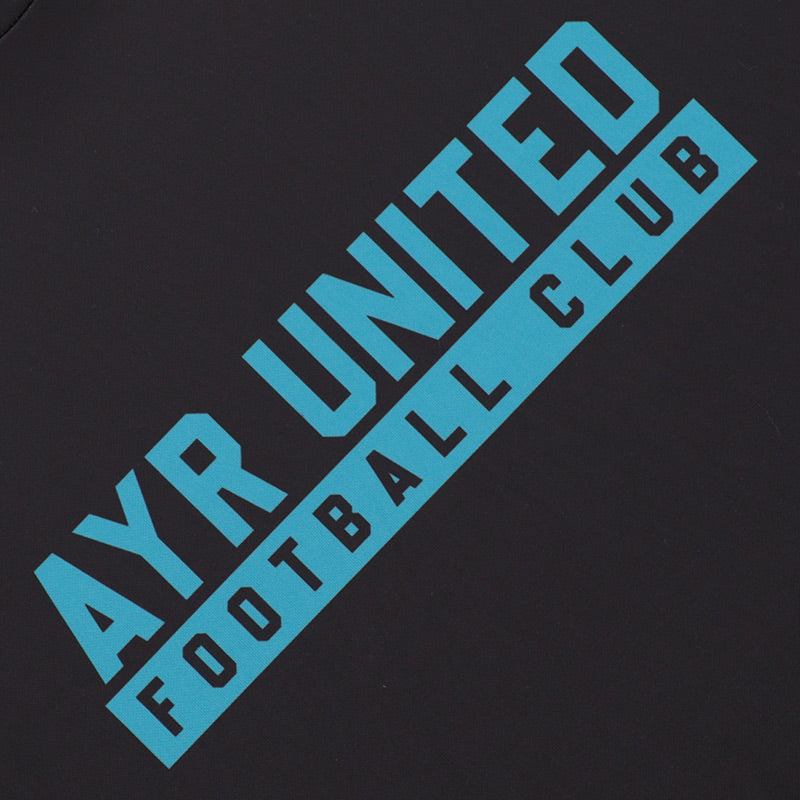 Adult Black & Teal Warm Up T-Shirt