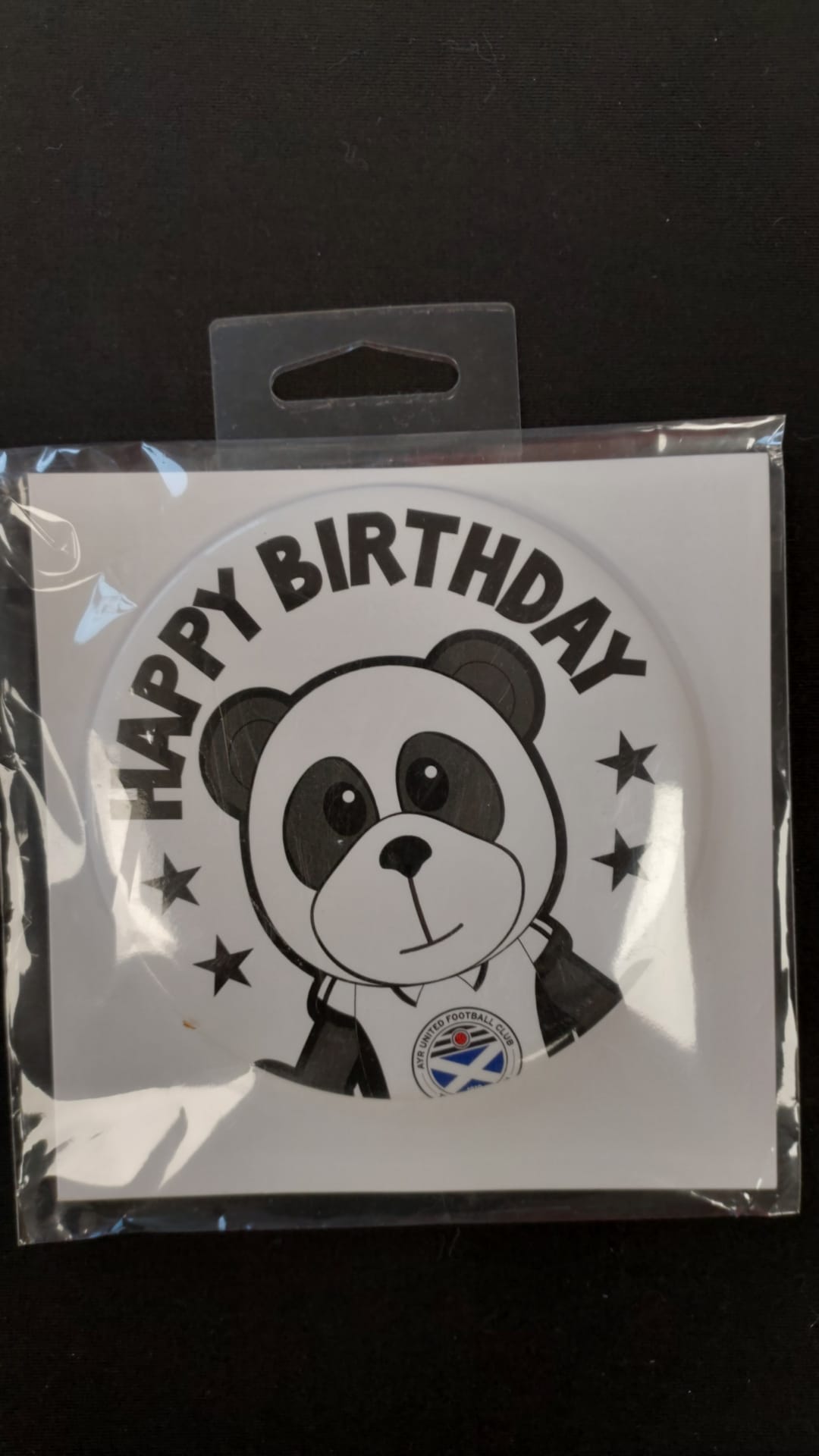 Oversized Happy Birthday Panda Badge