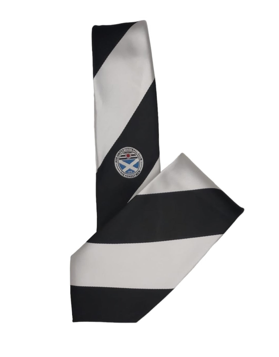 Official Ayr United Club Tie (Black & White)